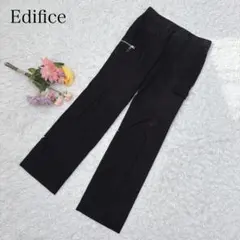 エディフィス　カーゴパンツ　ブラック　黒　日本製　ストレート　綿　コットン100