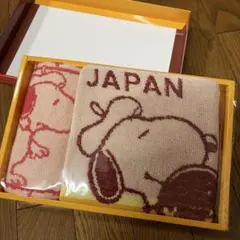 日本生命 ノベルティ スヌーピー フェイスタオル ハンドタオルセット(箱なし)