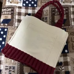 コメダ珈琲　2026福袋 アイボリー/ワインレッド トートバッグ