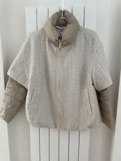 PINORE ピノーレジャケット ツイード風 ダウン