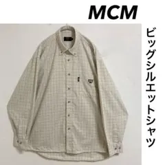 MCM ビッグシルエットシャツ ワンポイント刺繍ロゴのサムネイル
