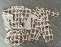 クマデザイン ベビー服 3点セット