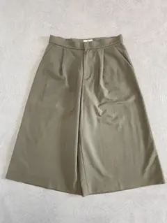 LANVIN en Bleu ガウチョパンツ 36 オリーブ