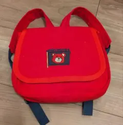 ミキハウス ベビーリュック赤　ヴィンテージ　80s 90s 美品