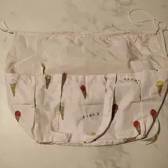 【ジェラートピケ】 アイスクリーム柄 エコバッグ