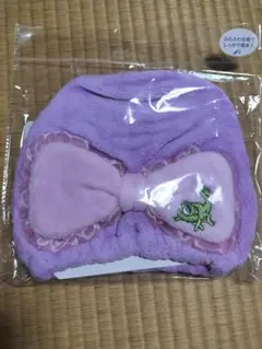 ディズニー ラプンツェル ヘアキャップ 紫色 リボン付き パスカル