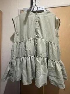 ノースリーブ シャツ グリーン
