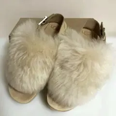 MAY様専用《美品》ugg ファーサンダル　トングサンダル　バックストラップ付き