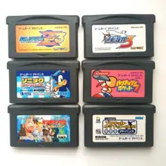 GBA名作6本 ロックマンゼロ3/逆転裁判3/ソニック/パワポケ7/サカつく