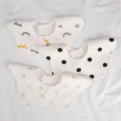 よだれかけ　3枚セット　ベビースタイ　ギフト　ベビー　360度　ラウンドスタイ