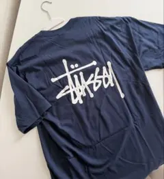 た*り様 STUSSY Flames Tee Blue L Large 炎 - メルカリ