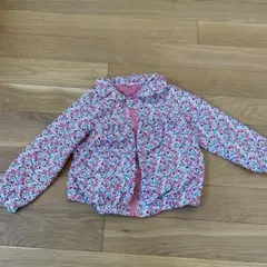 110 ウインドブレーカー アウター 女の子 花柄 フード無し