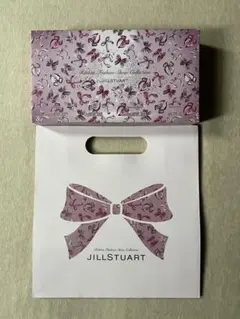JILLSTUART リボン柄 ショッパー&空箱