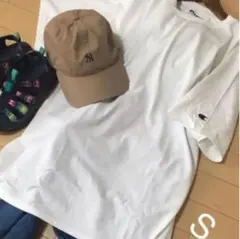 《新品》チャンピオン ビッグシルエット  半袖 Tシャツ ロング丈 S ホワイト