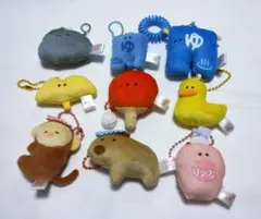 つぶらな瞳の 温泉 BC付きマスコット 9個セット