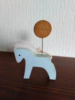 ☆アンティーク木製馬型メッセージスタンド
