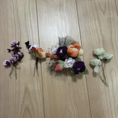 和装髪飾り 花飾り コーム付き