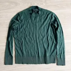 BANANA REPUBLIC シルクカシミヤ セーター XS ダークグリーン