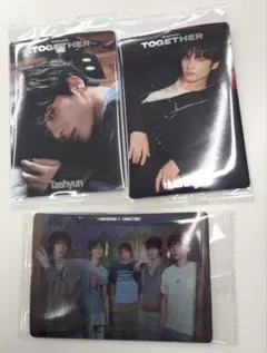 TXT　トゥバ　テヒョン　ヒュニンカイ　カード　シール　バンダイ