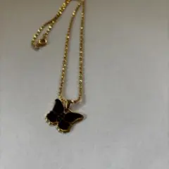 昭和レトロモダン　蝶デザイン ネックレス　ヴィンテージ