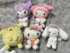 サンリオキャラクターズ ピクニックおすわりマスコット セット バラ不可