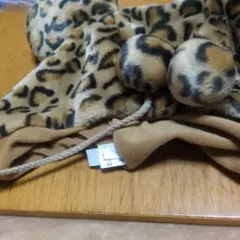 ディズニー ヒョウ柄 ミニー耳付きファンキャップ