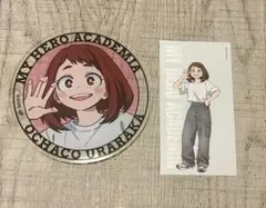 ヒロアカ　グラッテ　アクリルコースター　ベースヤード 特典 麗日お茶子
