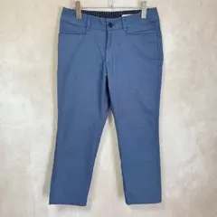 【美品】ティゴラ ゴルフウェア クロップドパンツ ストレッチ ネイビー 9のサムネイル