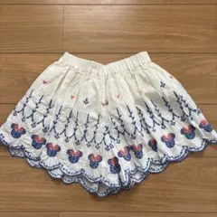 ディズニー ミニー 刺繍 キュロット スカート風 パンツ 140