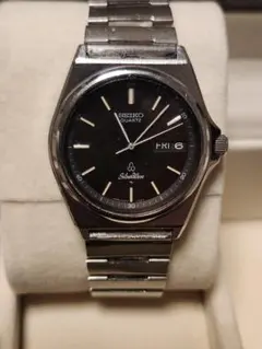 SEIKO　シルバーウェーブ　ナイロンベルト付き　ビンテージ　可動品