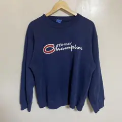 【L220】 Champion 90'sスウェットトレーナー サイズL ネイビー