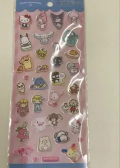 正規品　サンリオ ぷっくりシール シナモンロール　マイメロ　ポチャッコ　ウサハナ