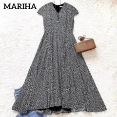 MARIHA マリハ コットンノースリーブストライプフレアワンピース 春夏