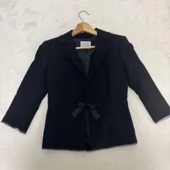 礼服、フォーマルスーツ フリル付きジャケット、インナー、スカート3点セット