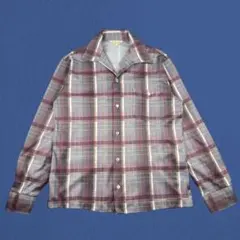 70s made in California チェック オープンカラーシャツのサムネイル