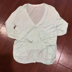 ミントグリーン カーディガン