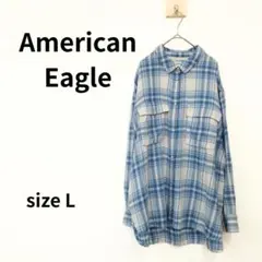 American Eagle　LIVED-IN　フランネルシャツ　L　2116
