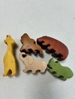木製 動物積み木 バランスゲーム アニマルのサムネイル