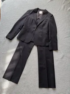 ネイビー ストライプ ビジネスパンツスーツ