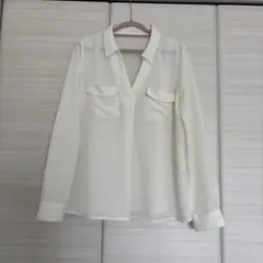 Techichi ホワイト長袖シャツ