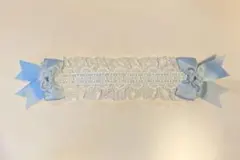 ヘッドドレス　ロリータ　地雷系　水色　ブルー