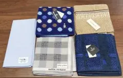 【新品・未使用】メンズハンカチ5枚ランバン／ミラショーン／ジバンシー 他