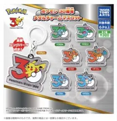 ポケモン 30周年 メタルチャーム 7種コンプリートセット