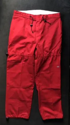 希少カラー Dickies ダブルニー 赤 リメイク ワークパンツ