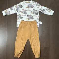 UNIQLO 長袖パジャマ　パウパトオレンジ　100