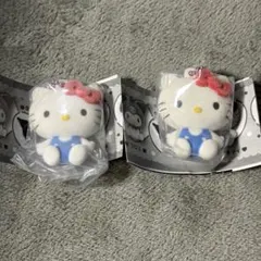 ふわわフロッキーマスコット　ハローキティ　ガチャガチャ　カプセルトイ