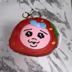 新品未使用 アベイル おぱんちゅうさぎ ぬいぐるみポーチチャーム いちごのサムネイル