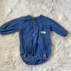 tete a tete デニム　長袖ロンパース　80