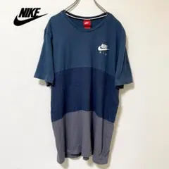 90sマルチカラー！ビンテージのナイキTシャツ 古着らしい風合い大きめLサイズ