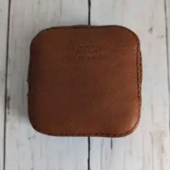 本革ハンドメイド ミニポーチ、ミニ財布